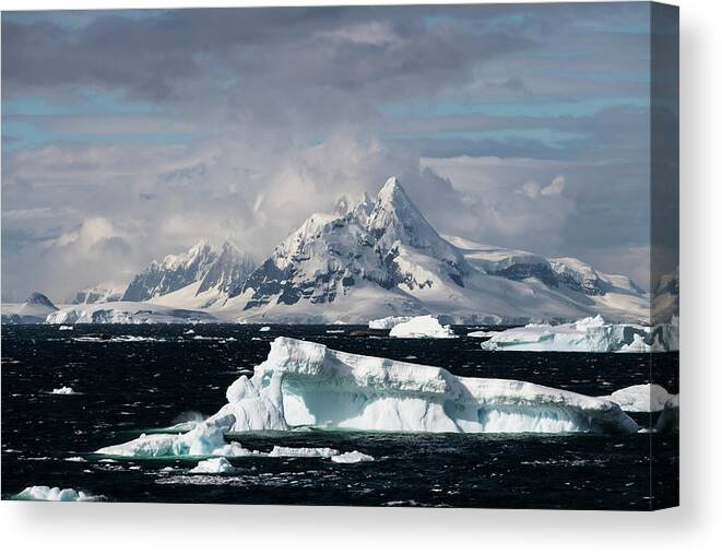 Iceberg Canvas Print featuring the photograph A Warm Summer Day by Alex Lapidus