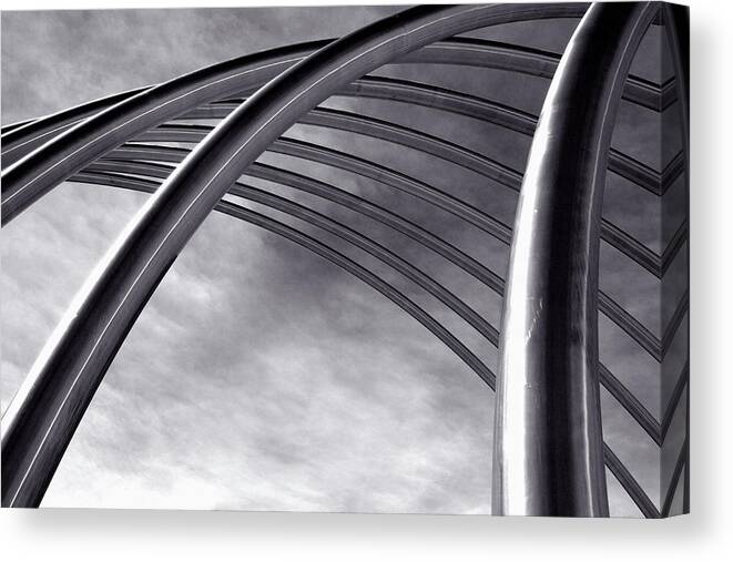 Arch Canvas Print featuring the photograph Abstract Pipes by Duncan1890