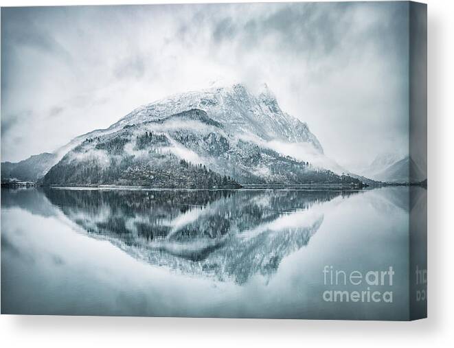 Kremsdorf Canvas Print featuring the photograph Across The Endless Fjords by Evelina Kremsdorf