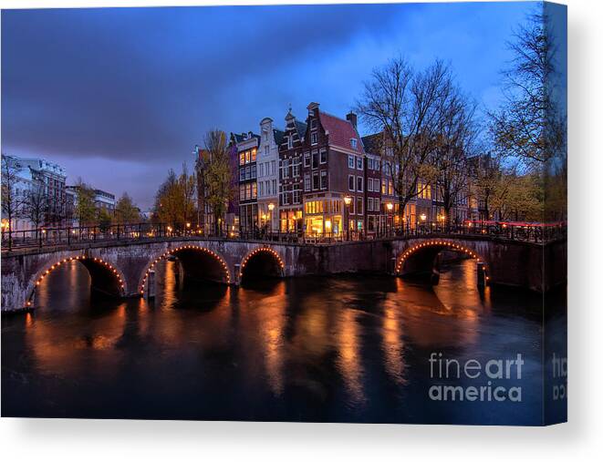 Amsterdam Canvas Print featuring the photograph Amsterdam by Hernan Bua