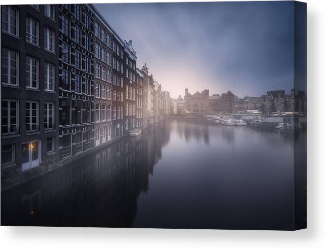 Amsterdam Canvas Print featuring the photograph Amsterdam Morning IIi by Carlos F. Turienzo