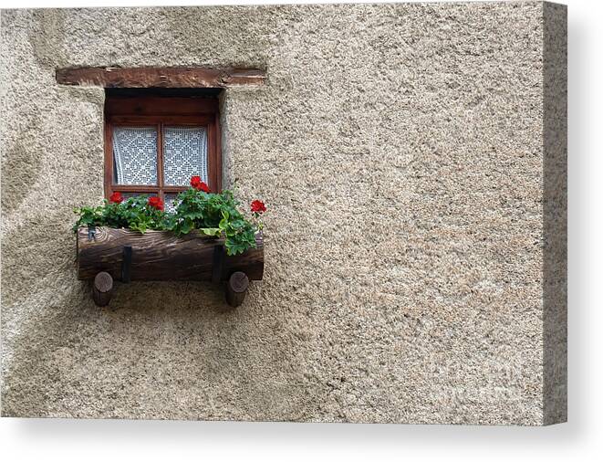 Andorra Canvas Print featuring the photograph Andorran window by Hernan Bua