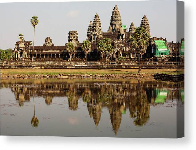 Hinduism Canvas Print featuring the photograph Angkor Wat by Michael Toye