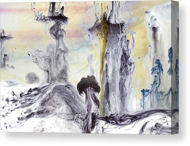 Abstract Canvas Print featuring the photograph Another World by Jerry Berry