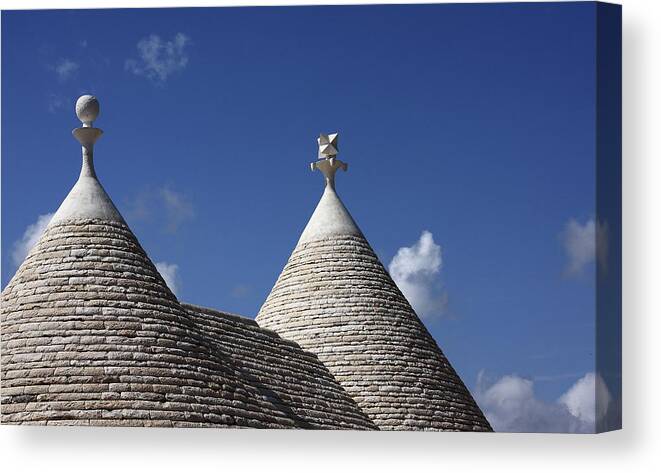 Shadow Canvas Print featuring the photograph Apulian Pyramids by Dof-photo By Fulvio