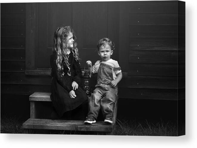 Blackandwhite Canvas Print featuring the photograph Ardent by Kapuschinsky