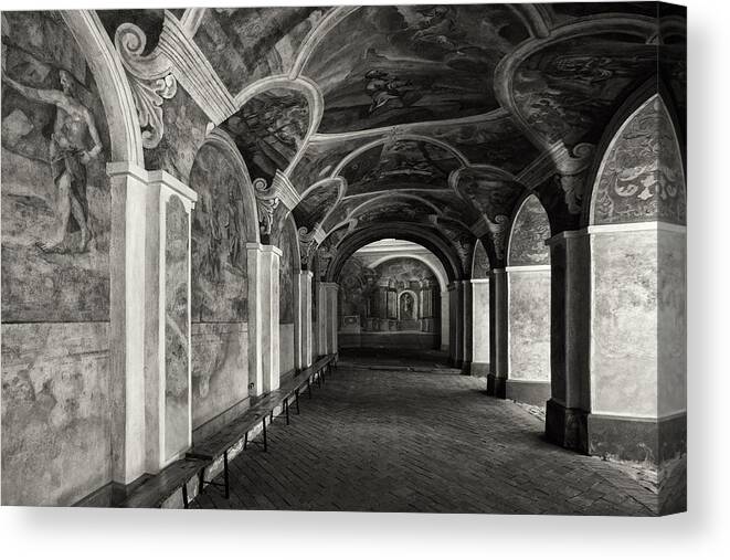 Architecture Canvas Print featuring the photograph Arshes Bw by orsteinn H. Ingibergsson