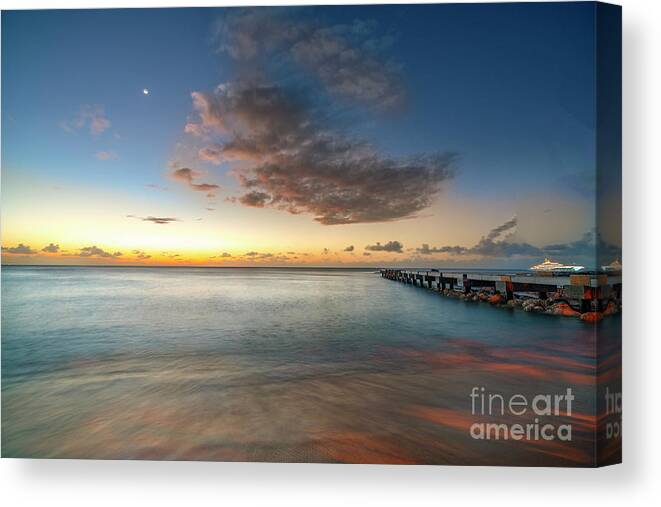  Canvas Print featuring the photograph As Day Becomes Night by Hugh Walker