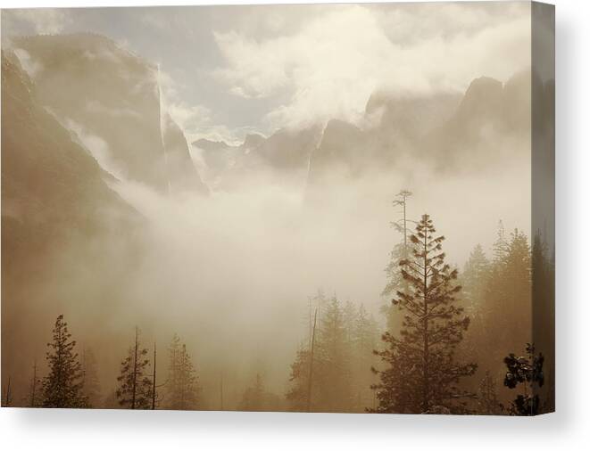 Scenics Canvas Print featuring the photograph At West Entrance Of Yosemite National by Arturbo
