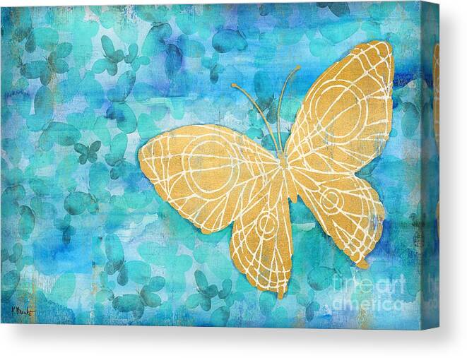 Butterflies Canvas Print featuring the painting Aurora Butterfly by Paul Brent
