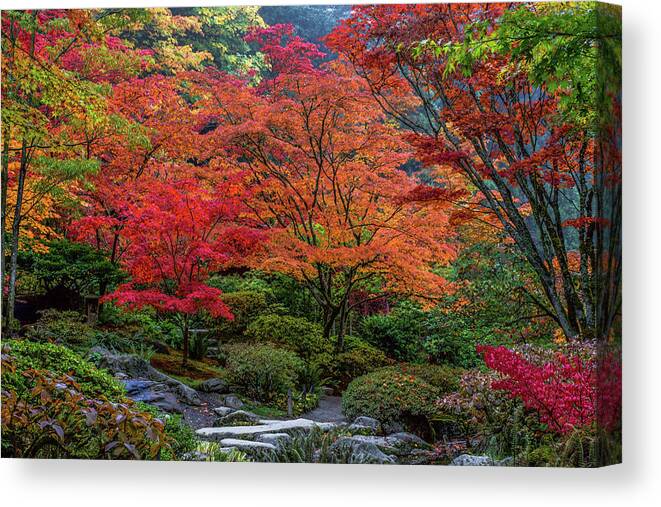 Autumn Canvas Print featuring the photograph Autumn Magic by Emerita Wheeling