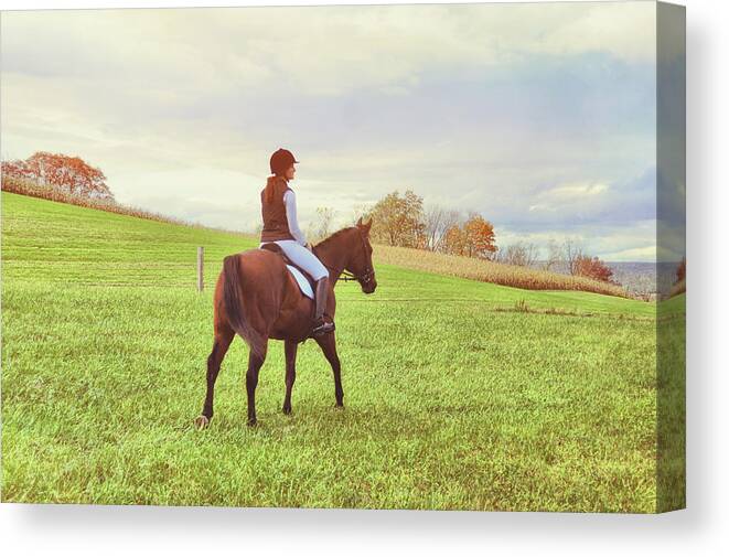 All Canvas Print featuring the photograph Autumn Riding by JAMART Photography