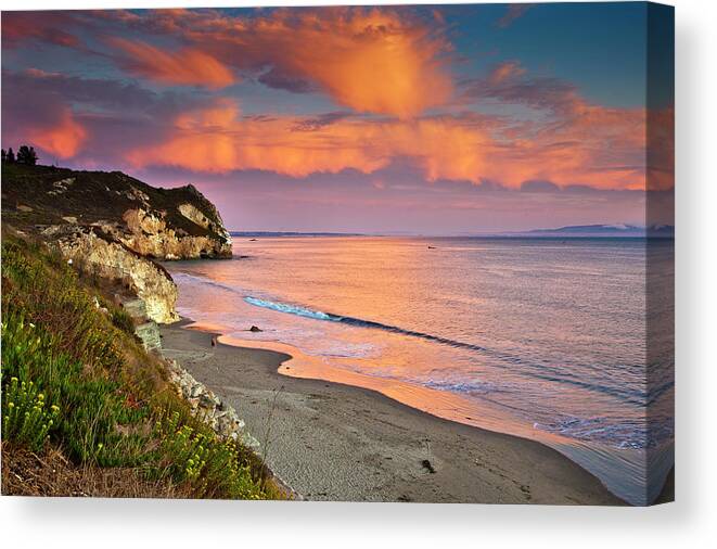 Tranquility Canvas Print featuring the photograph Avila Beach At Sunset by Mimi Ditchie Photography