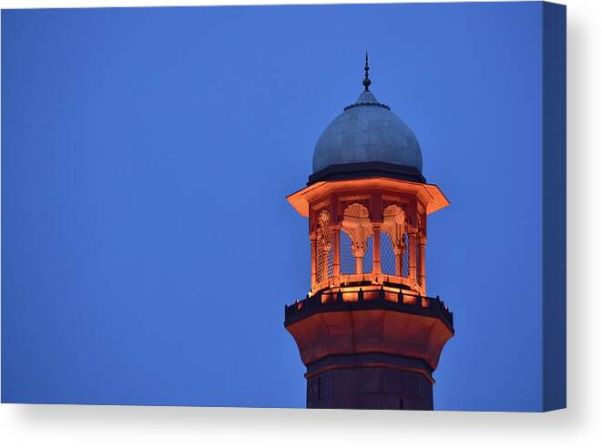 Built Structure Canvas Print featuring the photograph Badshahi Mosque, Lahore by Haseeb Ahmed Khan