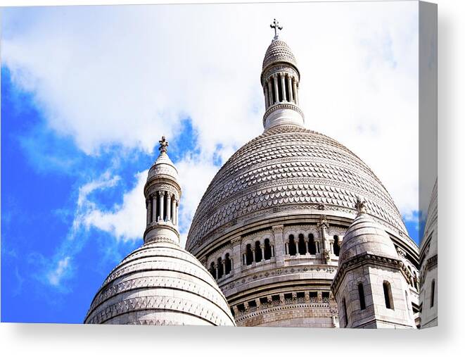 Arch Canvas Print featuring the photograph Basilica Of The Sacred Heart by Luca Lubatti Photography