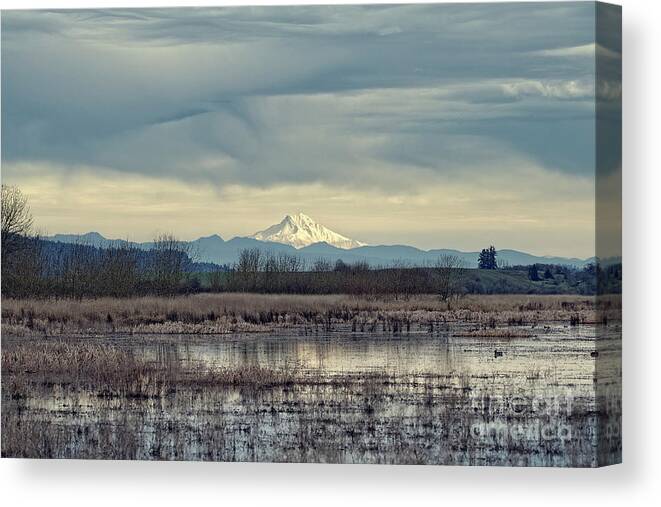 Baskett Slough Canvas Print featuring the photograph Baskett Slough National Wildlife Refuge by Craig Leaper