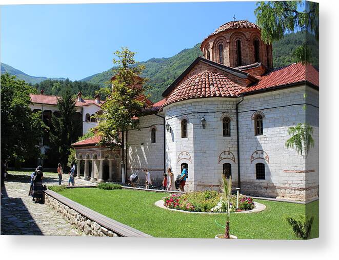 Building Canvas Print featuring the photograph Batchkovo monastery, Bulgaria by Martin Smith