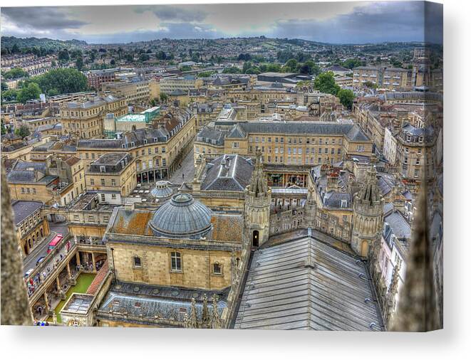 Tranquility Canvas Print featuring the photograph Bath City by Image By Nonac digi For The Green Man