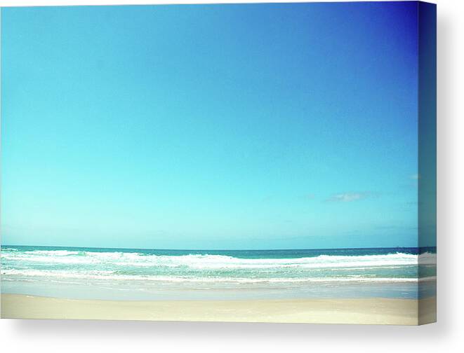 Water's Edge Canvas Print featuring the photograph Beach by Grace Oda