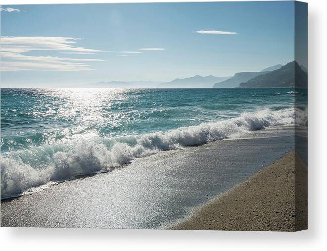 Italiaans bestellen resultaat Beach, Varigotti, Finale Ligure, Province Of Savona, Liguria, Italy Canvas  Print / Canvas Art by Daniel Schoenen Fotografie - Pixels