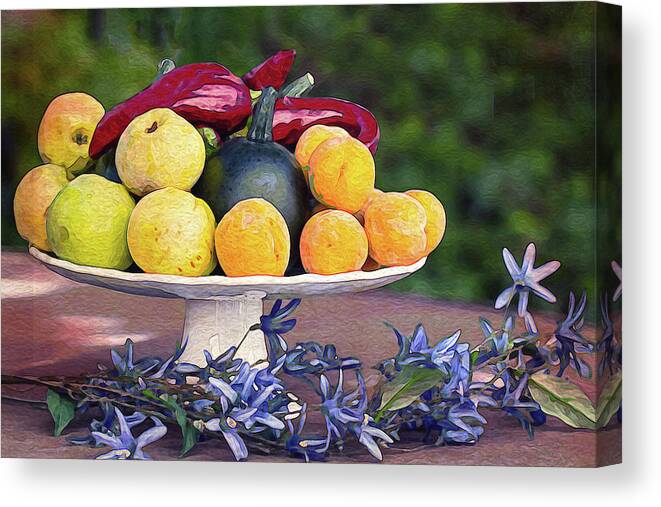 Photography Canvas Print featuring the photograph Bettie's Bounty by Vanessa Thomas