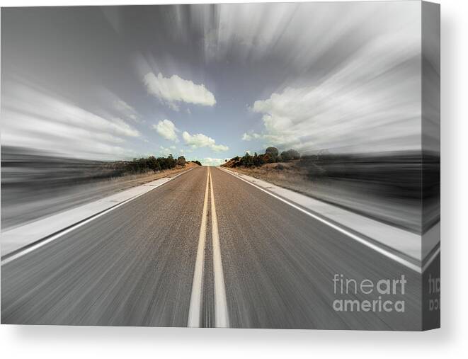 Gila National Forest Canvas Print featuring the photograph Blurry Time in New Mexico by Raul Rodriguez