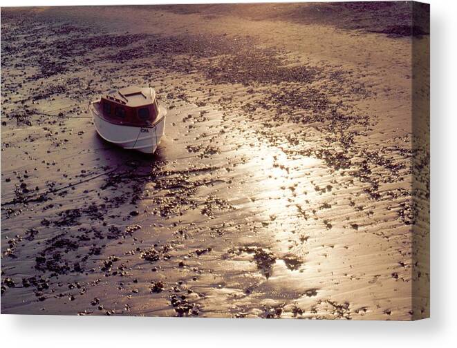 Boat Canvas Print featuring the photograph Boat aglow by Nigel Radcliffe