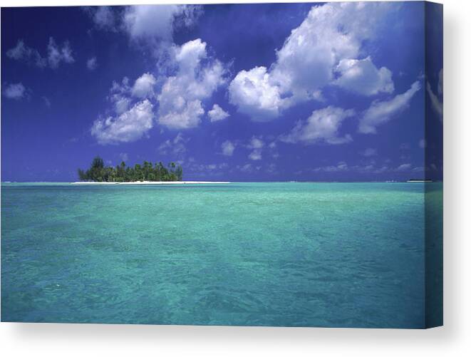 Luxury Canvas Print featuring the photograph Bora Bora Lagoon, Pacific Islands by Mitch Diamond