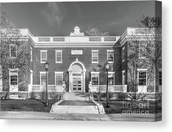 Bowdoin Canvas Print featuring the photograph Bowdoin College Moulton Union by University Icons