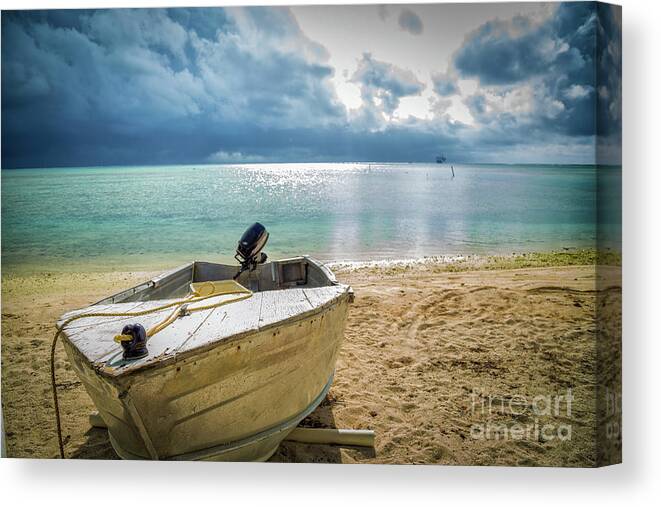 Cook Islands Canvas Print featuring the photograph Brewing by Becqi Sherman