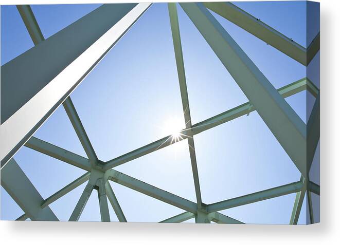 Scenics Canvas Print featuring the photograph Bridge Structure by Ooyoo