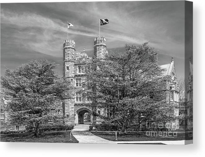 Bryn Mawr College Canvas Print featuring the photograph Bryn Mawr College Landscape by University Icons