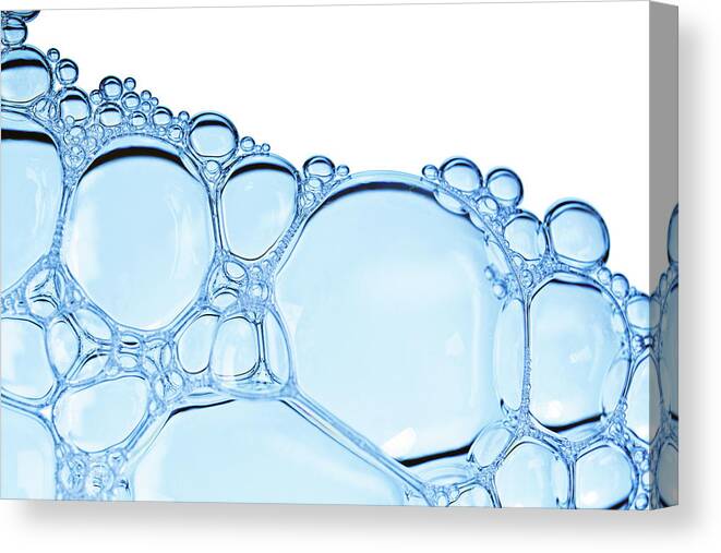 Empty Canvas Print featuring the photograph Bubbles With Clipping Path by Justhappy