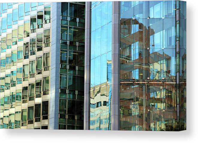 Building Canvas Print featuring the photograph Building Reflections On Connecticut Avenue by Cora Wandel