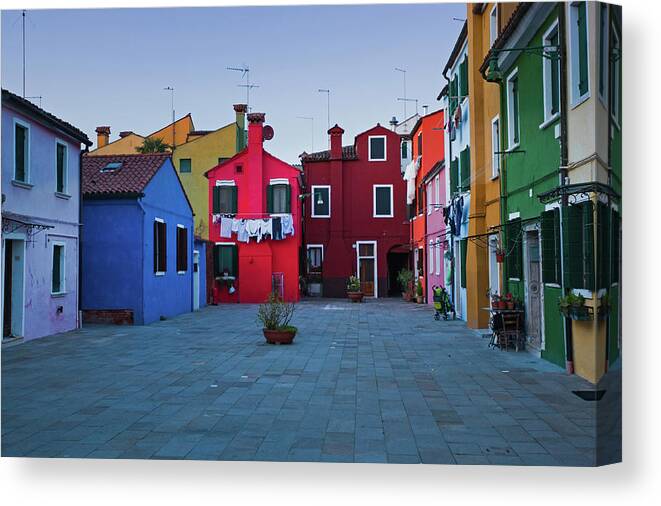Tranquility Canvas Print featuring the photograph Burano by Germano Manganaro