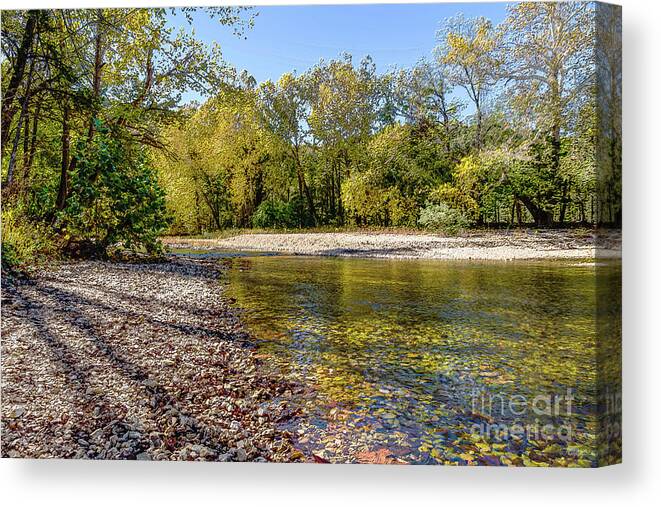 Busiek State Forest Canvas Print featuring the mixed media Busiek Autumn Painterly by Jennifer White