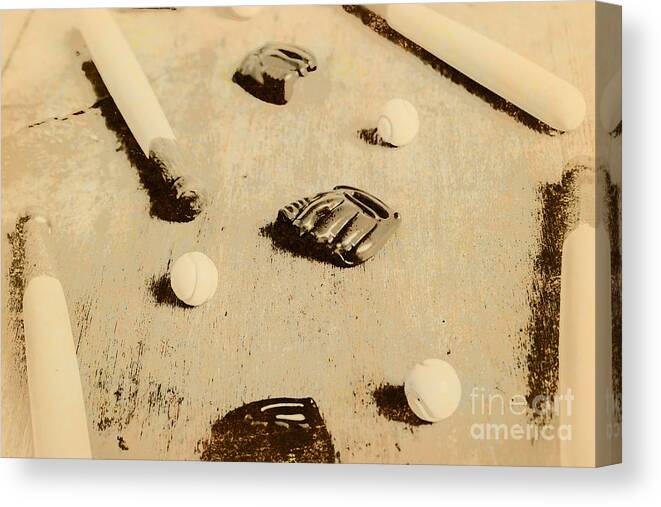 Sport Canvas Print featuring the photograph Bygone baseball by Jorgo Photography