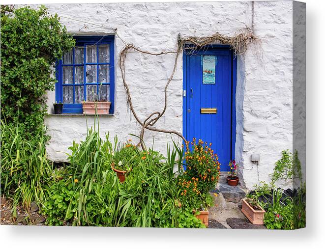 Cadgwith Facade 2 Canvas Print featuring the photograph Cadgwith Facade 2 by Michael Blanchette Photography