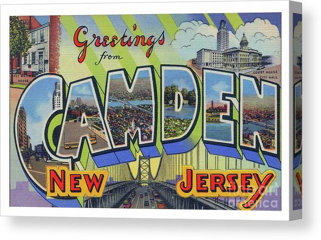 Camden Canvas Print featuring the photograph Camden Greetings by Mark Miller