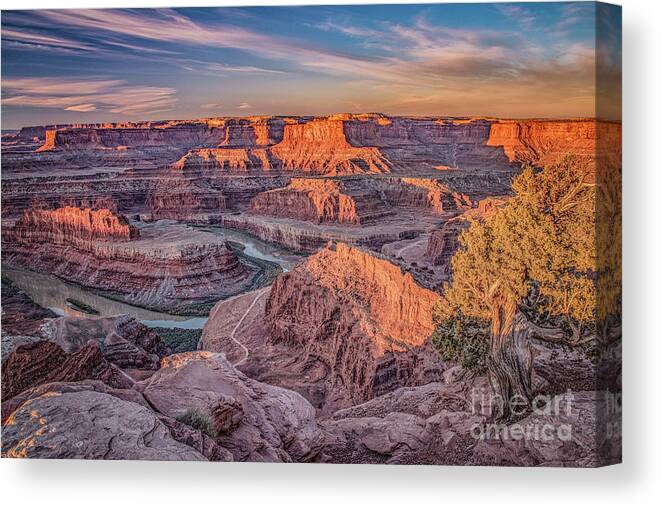Canyon Canvas Print featuring the photograph Canyon Glow by Melissa Lipton