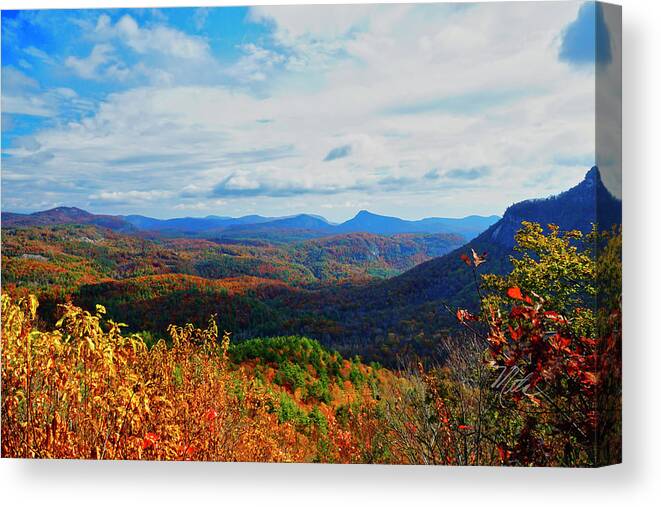 North Carolina Canvas Print featuring the photograph Cashiers Overlook Fall by Meta Gatschenberger