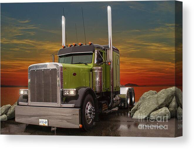 Big Rigs Canvas Print featuring the photograph Catr8418-19 by Randy Harris