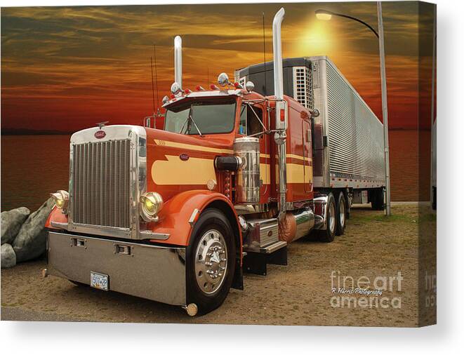 Big Rigs Canvas Print featuring the photograph Catr9363-19 by Randy Harris