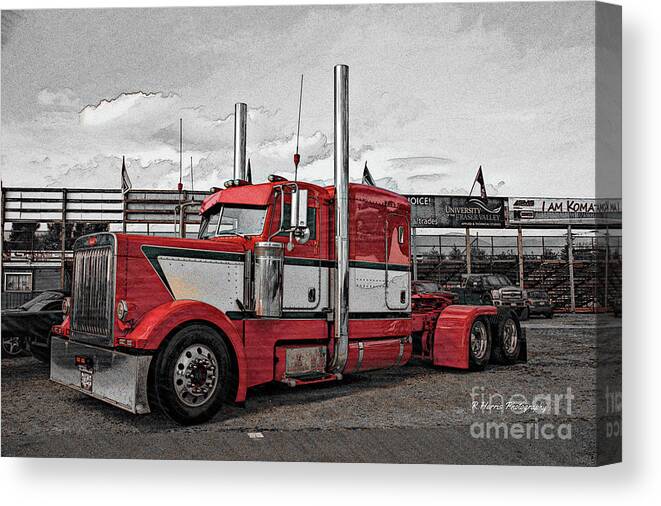 Big Rigs Canvas Print featuring the photograph Catr9563-19 by Randy Harris