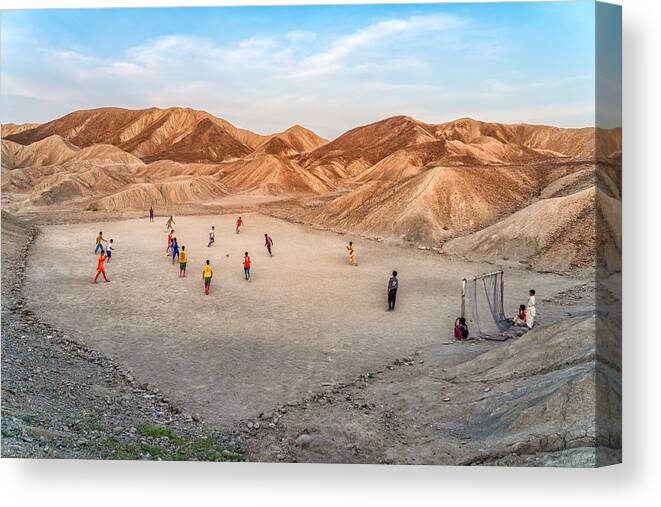 Arena Canvas Print featuring the photograph Champions League by Hamid Jamshidian