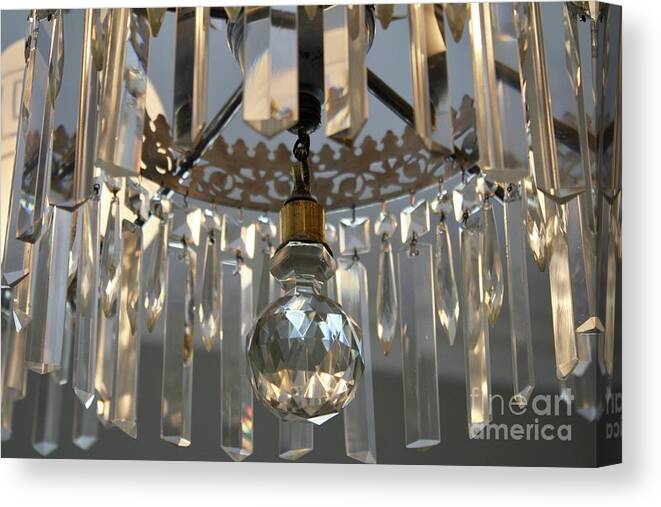 Chandelier Canvas Print featuring the photograph Chandelier by Flavia Westerwelle