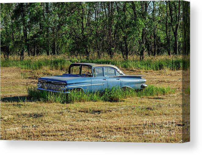 Chevy Canvas Print featuring the photograph Chevy Biscayne - 1 by Jeffrey Schulz