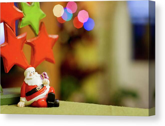 Celebration Canvas Print featuring the photograph Christmas Figures by I Like To Capture Special And Ordinary Moments.