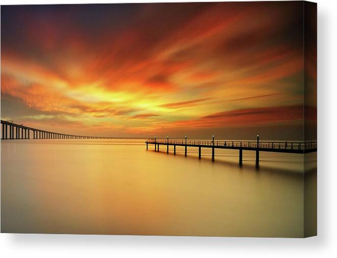 Scenics Canvas Print featuring the photograph Christmas Sky by Cresende
