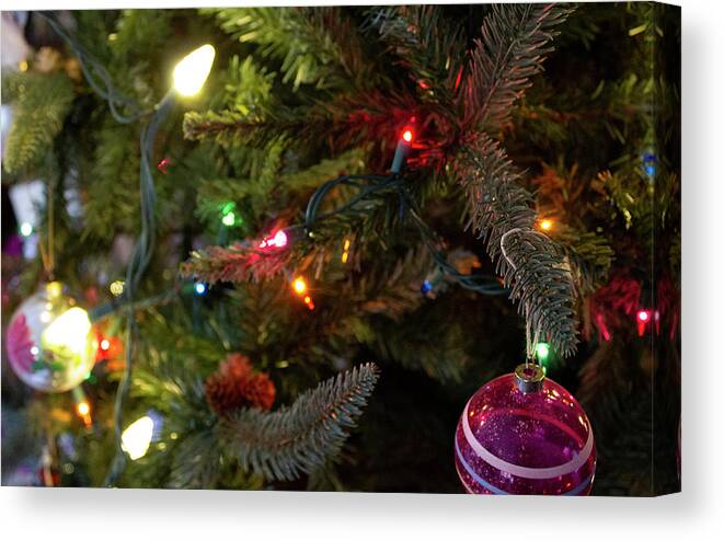 Christmas Canvas Print featuring the photograph Christmas Tree by Geoff Jewett